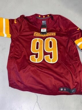 Nike Washington Commanders Burgundy and Gold #99 Football Jersey